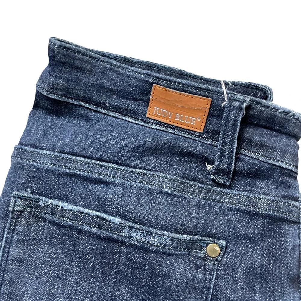 Judy‎ Blue 9/29 Skinny Fit Jeans Raw Hem Cotton Blend